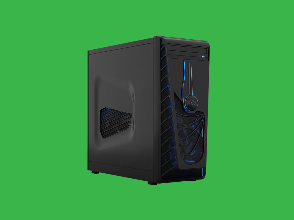 Ein schwarzer Computer